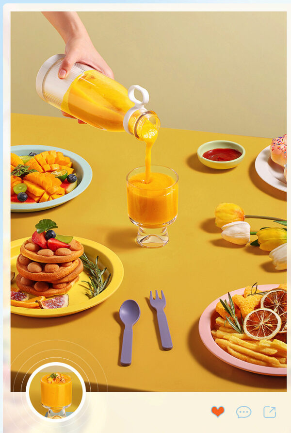 পোর্টেবল Juice Maker এক ক্লিকেই জুস - Multi Color