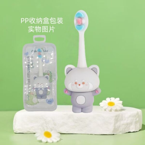 Panda - Cute 3D Cartoon Animal Toothbrush for Kids - Extra Soft Bristles - Gentle Oral Care for Toddlers Aged 1-7
