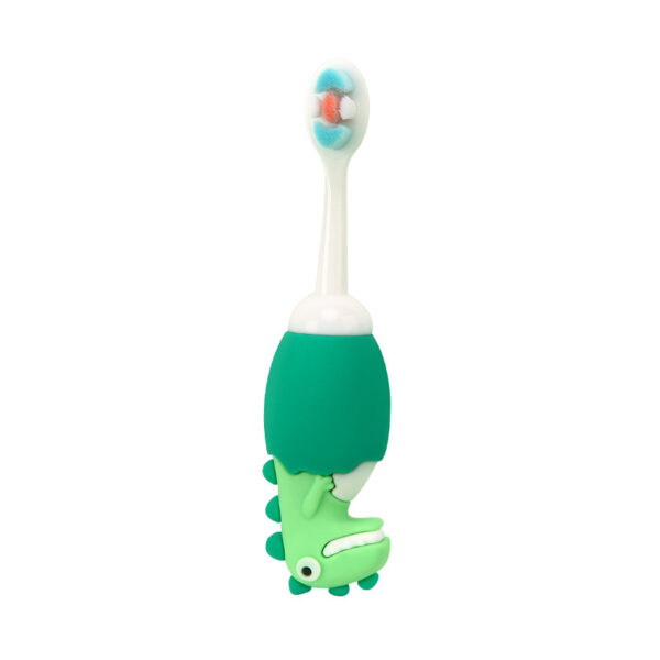 BB017-Image (9) DinosaurFun-Cute 3D Cartoon Animal Toothbrush for Kids - Extra Soft Bristles - Gentle Oral Care for Toddlers Aged 1-7