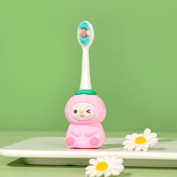 Bear – Cute 3D Cartoon Animal Toothbrush for Kids – Extra Soft Bristles – Gentle Oral Care for Toddlers Aged 1-7