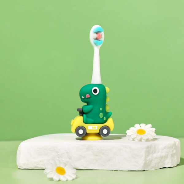 Dino-Cute 3D Cartoon Animal Toothbrush for Kids - Extra Soft Bristles - Gentle Oral Care for Toddlers Aged 1-7