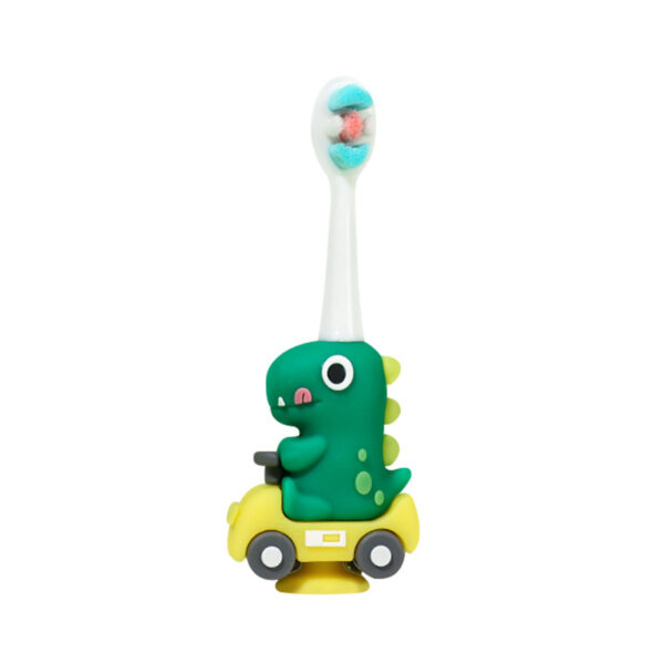 Dino-Cute 3D Cartoon Animal Toothbrush for Kids - Extra Soft Bristles - Gentle Oral Care for Toddlers Aged 1-7
