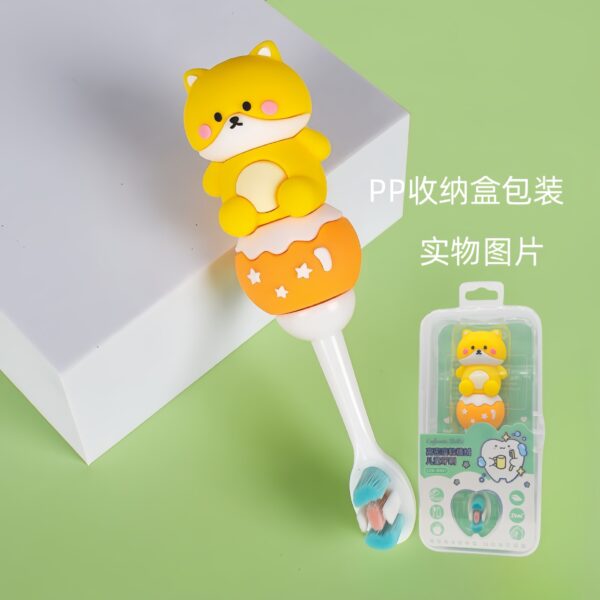 O1CN01369fMM2MOhVmdYI7X_!!2212825909818-0-cib PandaCat-Cute 3D Cartoon Animal Toothbrush for Kids - Extra Soft Bristles - Gentle Oral Care for Toddlers Aged 1-7