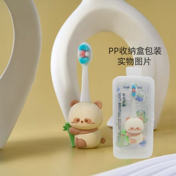O1CN017MO7mR2MOhcr1Tg1o_!!2212825909818-0-cib Panda-Cute 3D Cartoon Animal Toothbrush for Kids - Extra Soft Bristles - Gentle Oral Care for Toddlers Aged 1-7