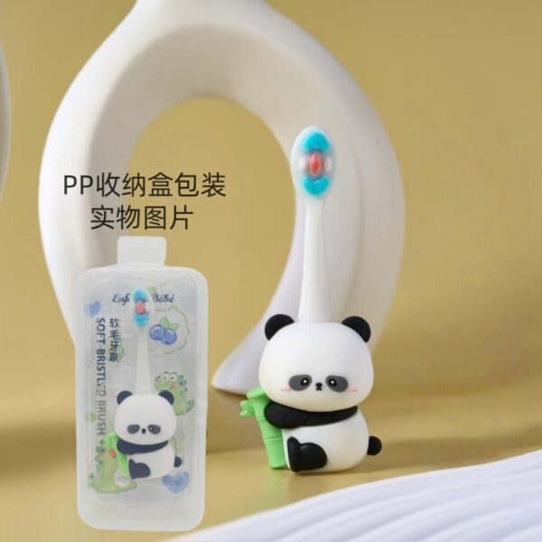 O1CN01BhIM0T2MOhcl1uLl3_!!2212825909818-0-cib Panda-Cute 3D Cartoon Animal Toothbrush for Kids - Extra Soft Bristles - Gentle Oral Care for Toddlers Aged 1-7