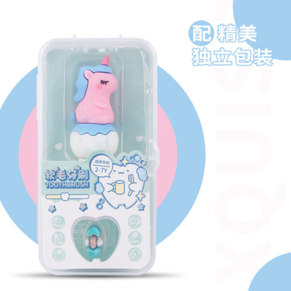 O1CN01N24JUD1wjbbQx6p3V_!!2212307036344-0-cib (1) Unicorn-Cute 3D Cartoon Animal Toothbrush for Kids - Extra Soft Bristles - Gentle Oral Care for Toddlers Aged 1-7