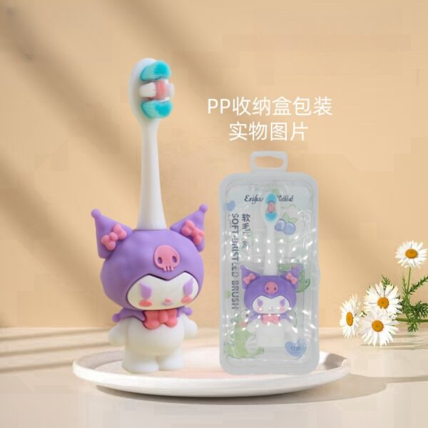 Ninja-Cute 3D Cartoon Animal Toothbrush for Kids - Extra Soft Bristles - Gentle Oral Care for Toddlers Aged 1-7