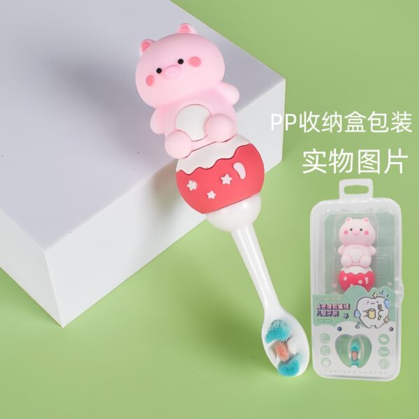 O1CN01TMTBgg2MOhVq9F0kC_!!2212825909818-0-cib PandaCat-Cute 3D Cartoon Animal Toothbrush for Kids - Extra Soft Bristles - Gentle Oral Care for Toddlers Aged 1-7