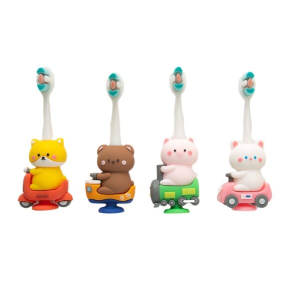 O1CN01Te3g7C1wjbbiBgkZN_!!2212307036344-0-cib Kitty-Cute 3D Cartoon Animal Toothbrush for Kids - Extra Soft Bristles - Gentle Oral Care for Toddlers Aged 1-7