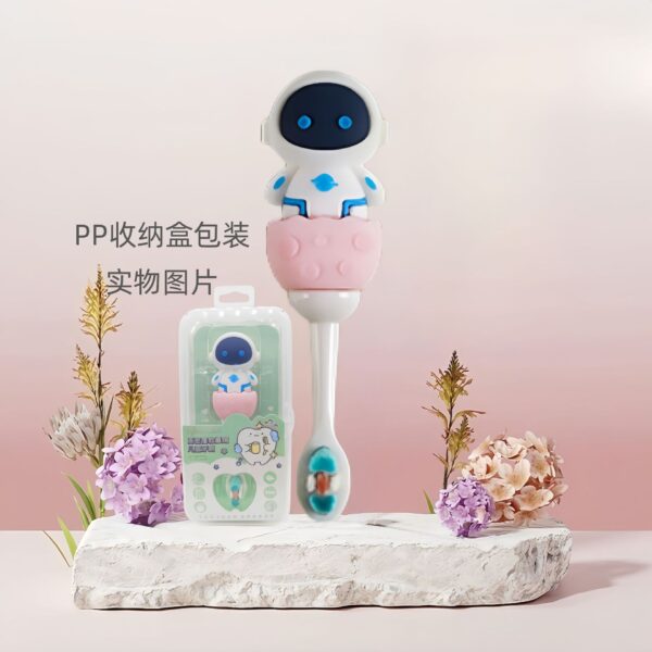 O1CN01WPfVYq1ZoQaUvclL8_!!2212448223241-0-cib Roboto-Cute 3D Cartoon Animal Toothbrush for Kids - Extra Soft Bristles - Gentle Oral Care for Toddlers Aged 1-7