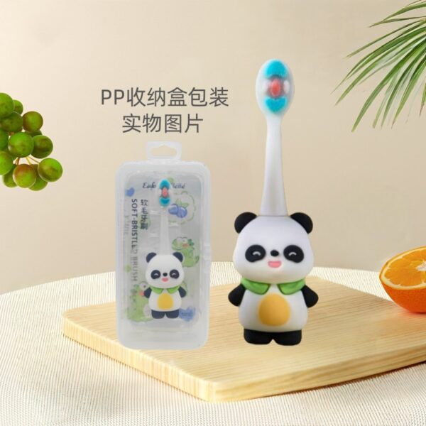 O1CN01kYkAnL2MOhcn3fOsC_!!2212825909818-0-cib Panda-Cute 3D Cartoon Animal Toothbrush for Kids - Extra Soft Bristles - Gentle Oral Care for Toddlers Aged 1-7