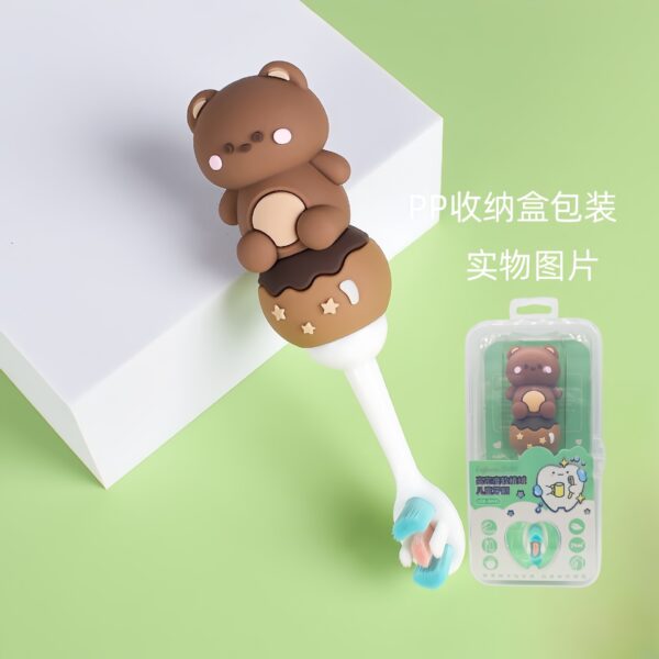 O1CN01xHj2AU2MOhVlxWJxa_!!2212825909818-0-cib PandaCat-Cute 3D Cartoon Animal Toothbrush for Kids - Extra Soft Bristles - Gentle Oral Care for Toddlers Aged 1-7