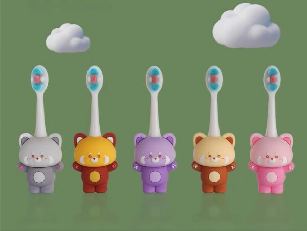 Panda - Cute 3D Cartoon Animal Toothbrush for Kids - Extra Soft Bristles - Gentle Oral Care for Toddlers Aged 1-7