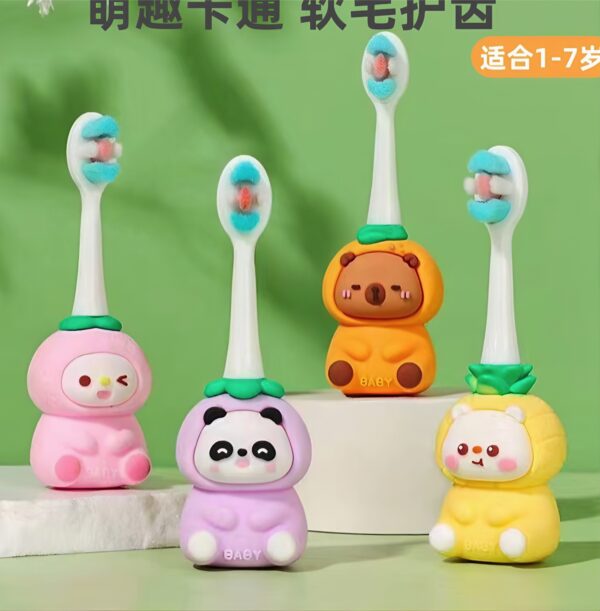 Cute 3D Cartoon Animal Toothbrush for Kids
