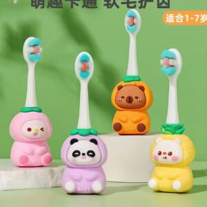 Bear – Cute 3D Cartoon Animal Toothbrush for Kids – Extra Soft Bristles – Gentle Oral Care for Toddlers Aged 1-7