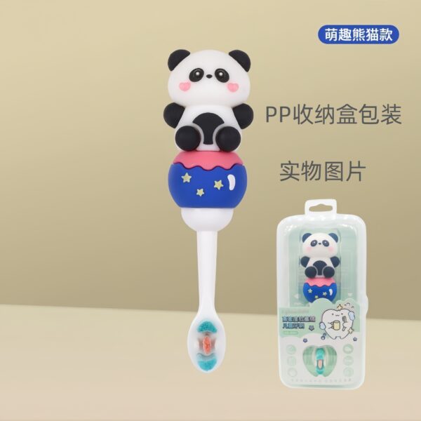 BB18 (5) SmallBear-Cute 3D Cartoon Animal Toothbrush for Kids - Extra Soft Bristles - Gentle Oral Care for Toddlers Aged 1-7