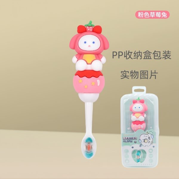 BB18 (7) SmallBear-Cute 3D Cartoon Animal Toothbrush for Kids - Extra Soft Bristles - Gentle Oral Care for Toddlers Aged 1-7