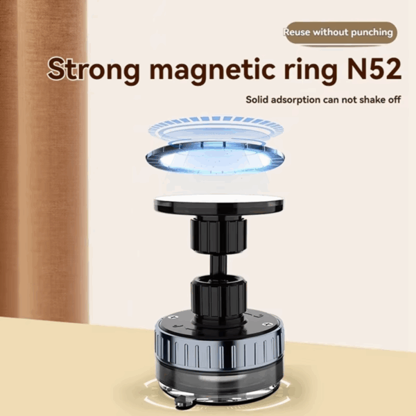 Universal Silicone Suction Cup Phone Holder Stand 360° Rotation Magnetic Windshield