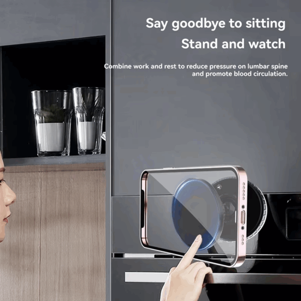 Universal Silicone Suction Cup Phone Holder Stand 360° Rotation Magnetic Windshield