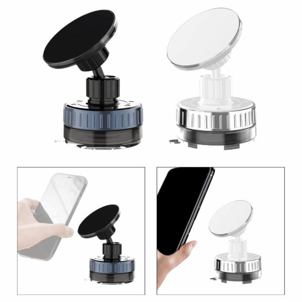 Universal Silicone Suction Cup Phone Holder Stand 360° Rotation Magnetic Windshield