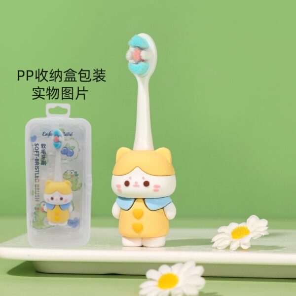 O1CN017VMSgF2MOhcrBNgMz_!!2212825909818-0-cib Frog-Cute 3D Cartoon Animal Toothbrush for Kids - Extra Soft Bristles - Gentle Oral Care for Toddlers Aged 1-7