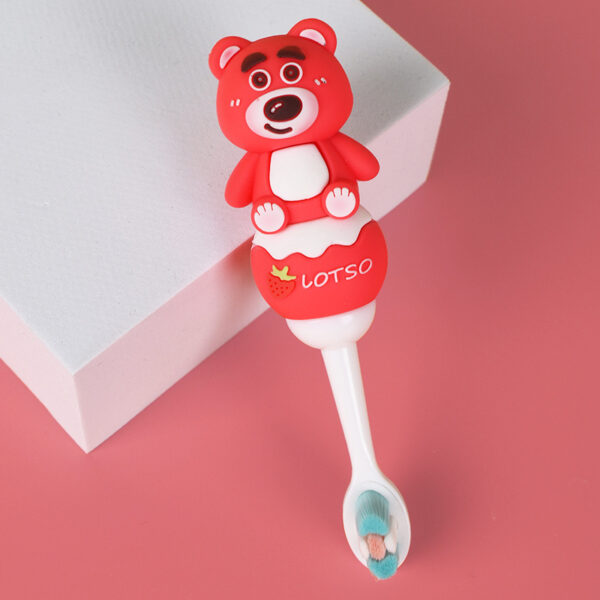 O1CN01FRxAyQ1wjbPE2Ri1k_!!2212307036344-0-cib RedBear-Cute 3D Cartoon Animal Toothbrush for Kids - Extra Soft Bristles - Gentle Oral Care for Toddlers Aged 1-7