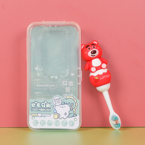 O1CN01Srj2R01wjbPNn6Jvu_!!2212307036344-0-cib RedBear-Cute 3D Cartoon Animal Toothbrush for Kids - Extra Soft Bristles - Gentle Oral Care for Toddlers Aged 1-7