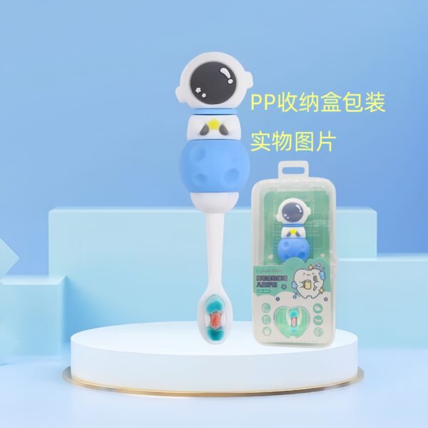 O1CN01oXAPTv1cjL26l4Wfx_!!2211523223636-0-cib Alien-Cute 3D Cartoon Animal Toothbrush for Kids - Extra Soft Bristles - Gentle Oral Care for Toddlers Aged 1-7