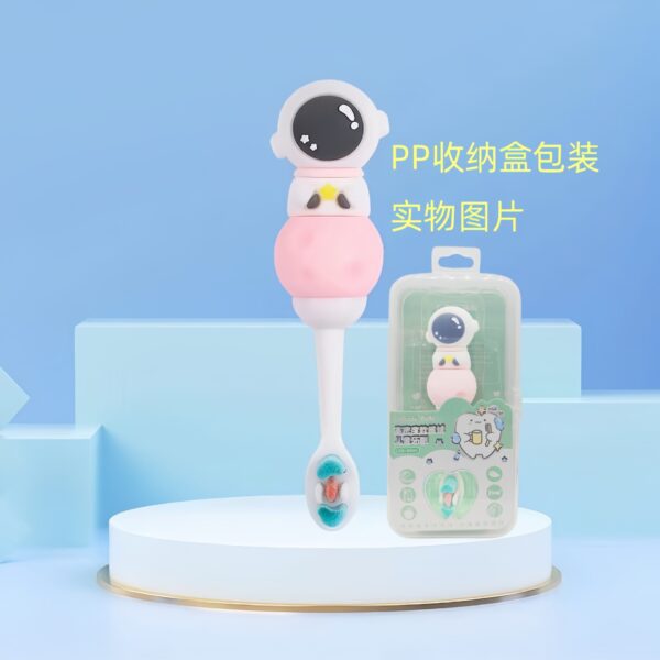 O1CN01tTKvhQ1cjL2Az1QpP_!!2211523223636-0-cib Alien-Cute 3D Cartoon Animal Toothbrush for Kids - Extra Soft Bristles - Gentle Oral Care for Toddlers Aged 1-7