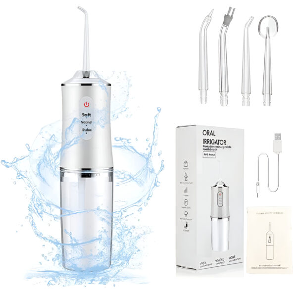 Professional Oral Dental Cordless Oral Sonic Irrigator Machine Water Flosser Portable Dental Flosser