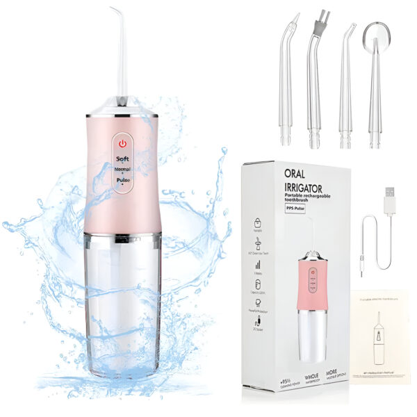 Professional Oral Dental Cordless Oral Sonic Irrigator Machine Water Flosser Portable Dental Flosser