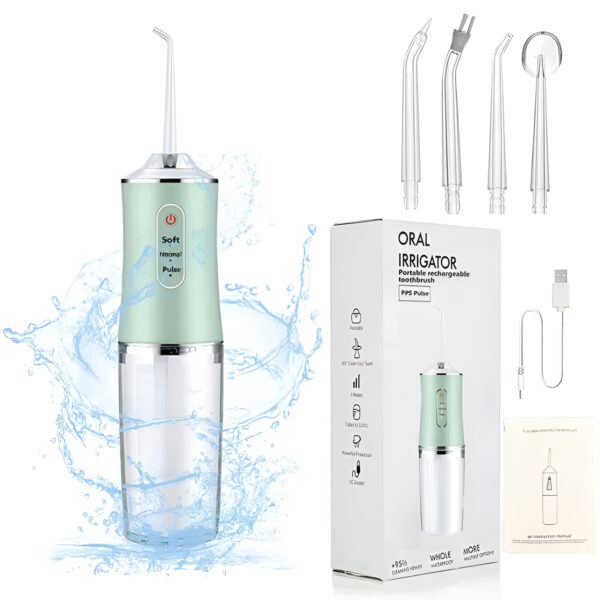 Professional Oral Dental Cordless Oral Sonic Irrigator Machine Water Flosser Portable Dental Flosser