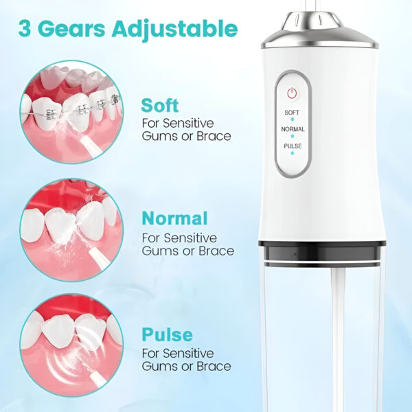 Professional Oral Dental Cordless Oral Sonic Irrigator Machine Water Flosser Portable Dental Flosser